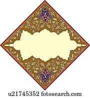 Square copy space frame