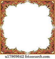 Square frame with copy space