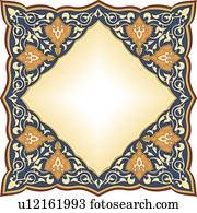 Square with diamond copy space