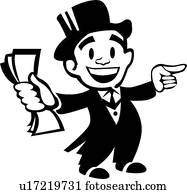 Tuxedo man with money 