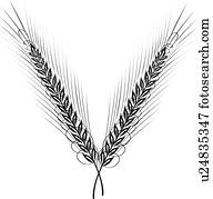 weizen, Calligraphic, design weizen, Calligraphic, design