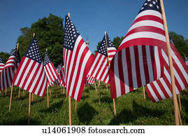 20,000, bandeiras americanas, terra comum boston, dia comemorativo, 2012, boston, ma