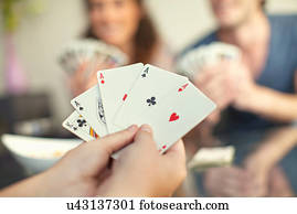 People playing cards