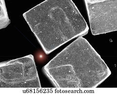 Salt crystals, SEM