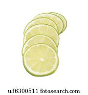Slices of lime