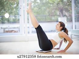 Woman exercising