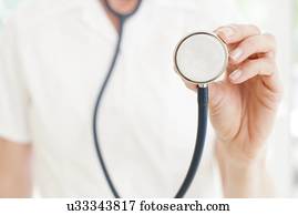 estetoscópio, exame