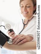 pressão sangue, medida