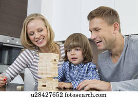 Holztüren, an, garage, von, einzelne familie, eigenheim Stock Fotograf