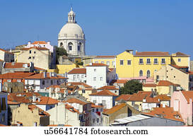 alfama, distrito, lisboa, portugal