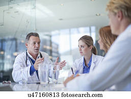 Group of doctors meeting in the conference room