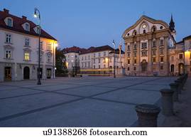 arquitetura, e, paisagens, de, slovenia