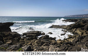 East coast Atlantic ocean beach scene. Stock Image | u10059912 | Fotosearch