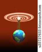 comunicações globais, ilustração