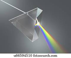 prisma, e, arco íris, artwork