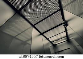 quarto desinfetado, em, um, alta tecnologia, planta