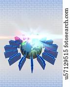 teia, tecnologia, ilustração