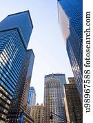 View of skyscrapers and clear sky