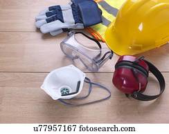 construção, equipamento segurança