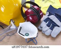 construção, equipamento segurança