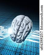 Neuromorphic, engenharia, ilustração