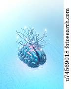 Neuromorphic, engenharia, ilustração