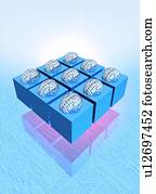 Neuromorphic, engenharia, ilustração