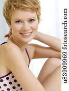 Portrait of young woman