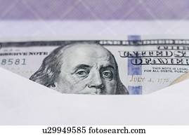 Money in envelope