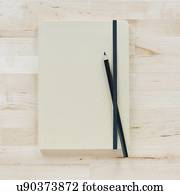 Overhead view of notebooks