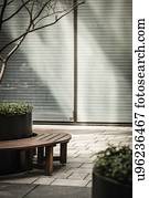 escritório vazio, meio ambiente, ao ar livre