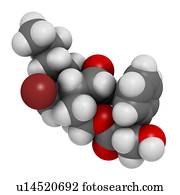 Butylscopolamine, droga, molécula