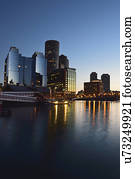 View of Fort Point Channel at dawn