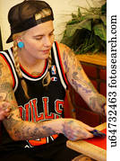 fe santa, nm, adolescente, adolescente, menina, tatoos, punk, rebelde