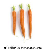 Carrots against a white background.