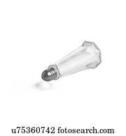 Salt cellar against a white background.