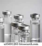 vacina, frascos, fim, cima.