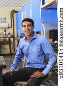 estudante, em, laboratório