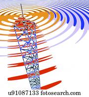 rádio, torre comunicações