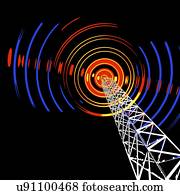 rádio, torre comunicações