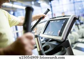 exercício, treadmill