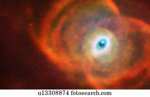 Artwork of MYCN18 (Hourglass Nebula)