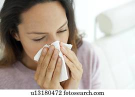 mulher jovem, com, gelado