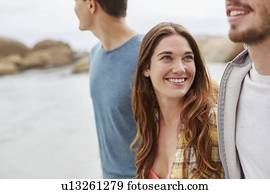 Woman with brown hair