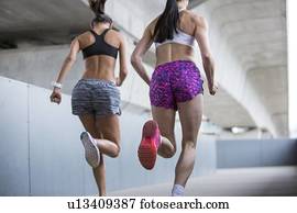 Women running