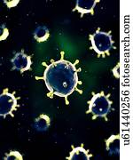 vírus, ilustração