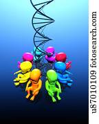 engenharia genética, ilustração