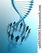 engenharia genética, ilustração