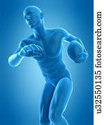 jogador rúgbi, ilustração