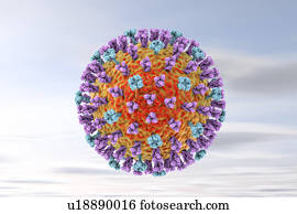 vírus gripe, ilustração